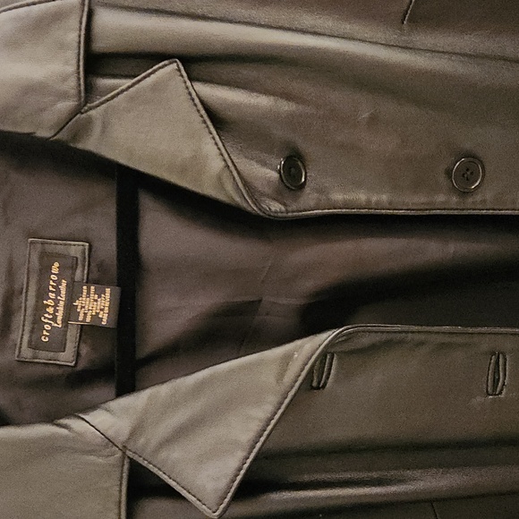 Croft & Barrow lambskin leather womans leather coat size large - Picture 14 of 14